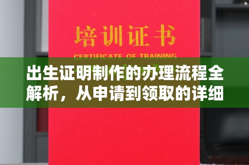 新庄出生证明制作的办理流程全解析，从申请到领取的详细指南